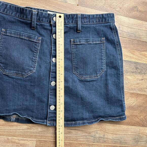 Ralph Lauren Denim Supply Denim Skirt Women's Size 32 Blue Mini Preppy 4811 - Picture 7 of 8